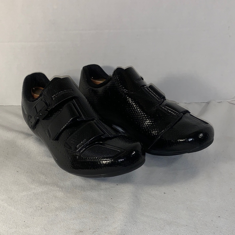 Shimano Mens RP5 Glossy Black Racing Cycling Shoes